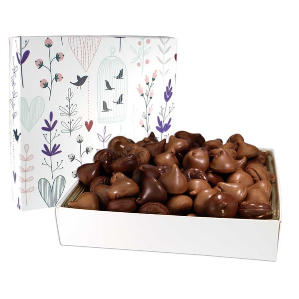 Floral Bird Cage w/ Hearts Gift Box